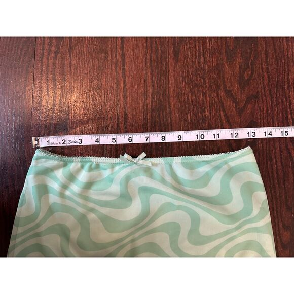 Urban Outfitters Green Swirly Midi Skirt Size Small - Picture 9 of 9